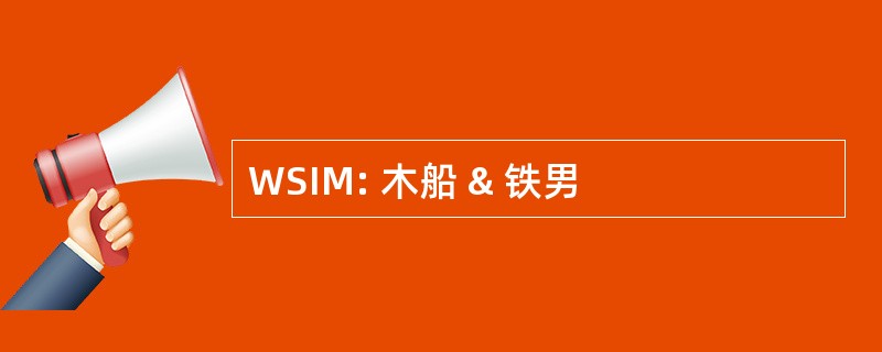 WSIM: 木船 & 铁男