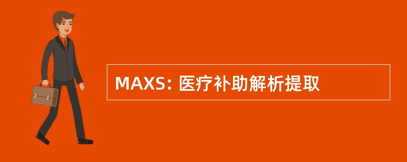 MAXS: 医疗补助解析提取