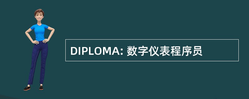 DIPLOMA: 数字仪表程序员