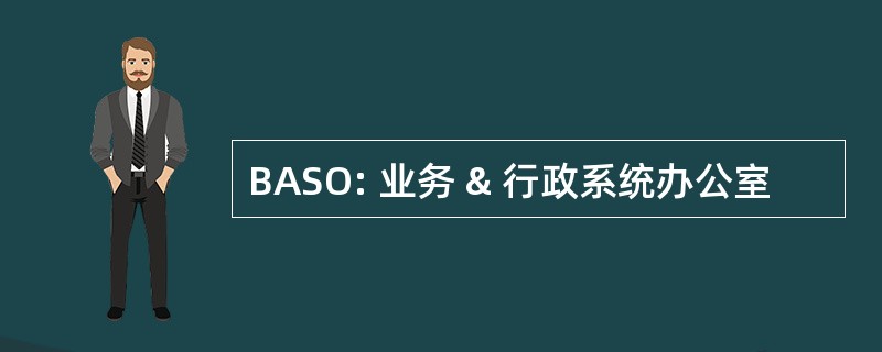 BASO: 业务 & 行政系统办公室