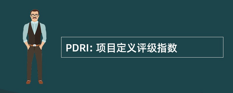 PDRI: 项目定义评级指数