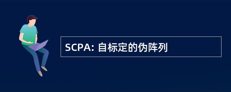 SCPA: 自标定的伪阵列