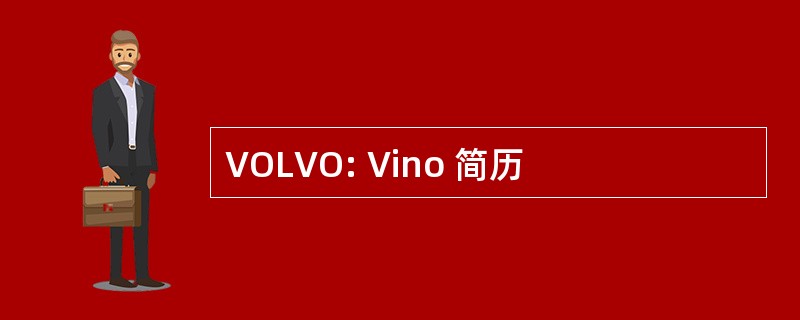 VOLVO: Vino 简历