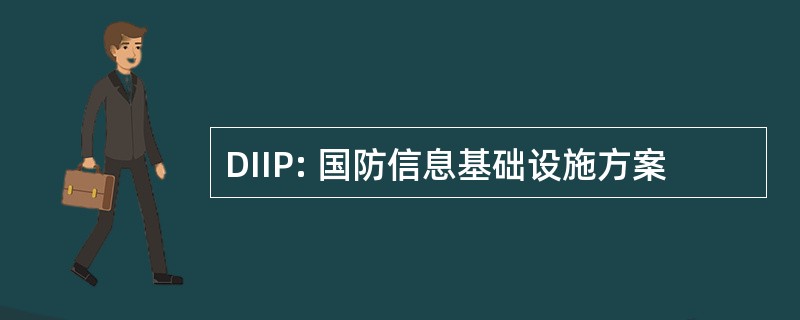 DIIP: 国防信息基础设施方案