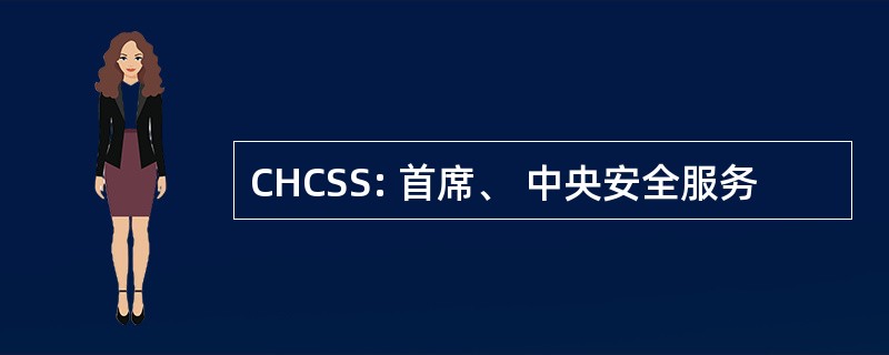 CHCSS: 首席、 中央安全服务