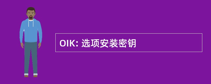 OIK: 选项安装密钥