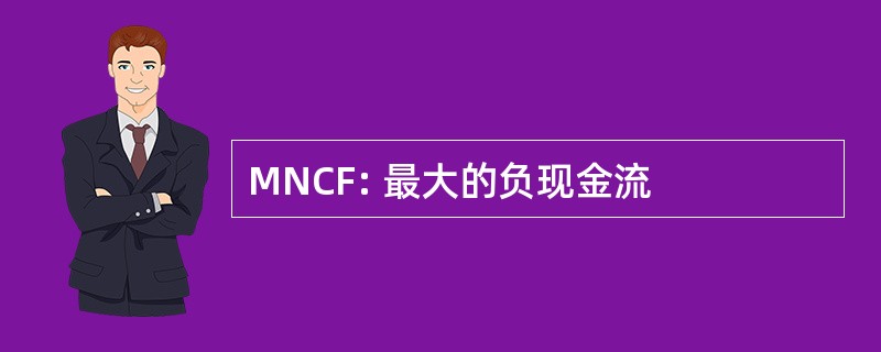 MNCF: 最大的负现金流