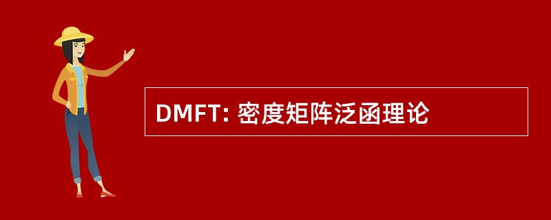 DMFT: 密度矩阵泛函理论