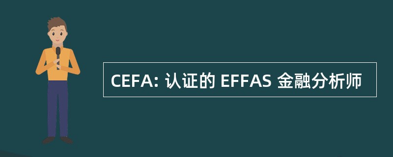 CEFA: 认证的 EFFAS 金融分析师