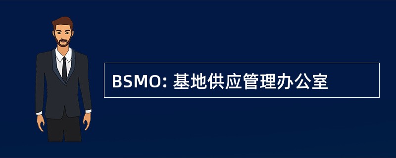 BSMO: 基地供应管理办公室