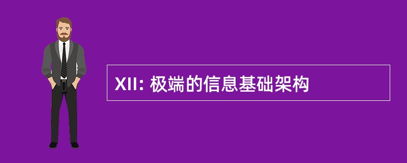 XII: 极端的信息基础架构