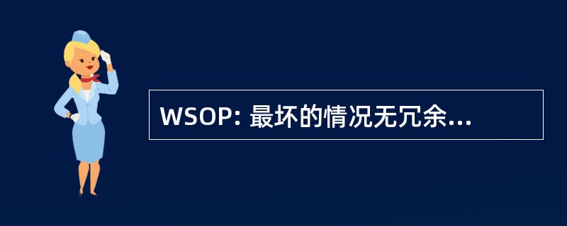 WSOP: 最坏的情况无冗余总和--产品