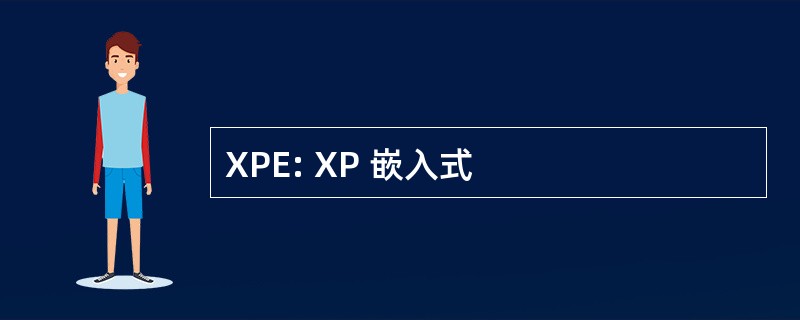 XPE: XP 嵌入式