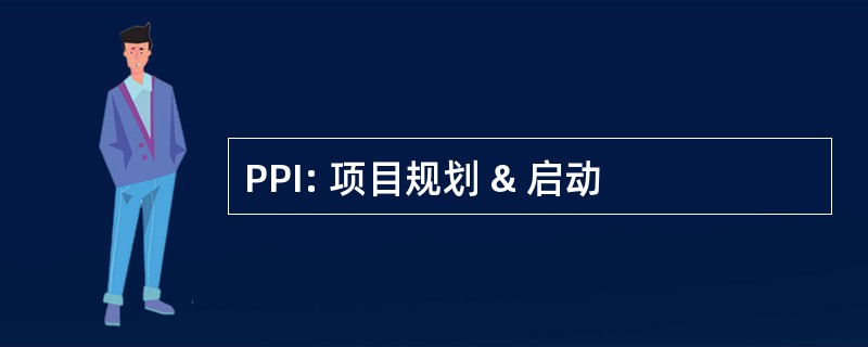 PPI: 项目规划 & 启动