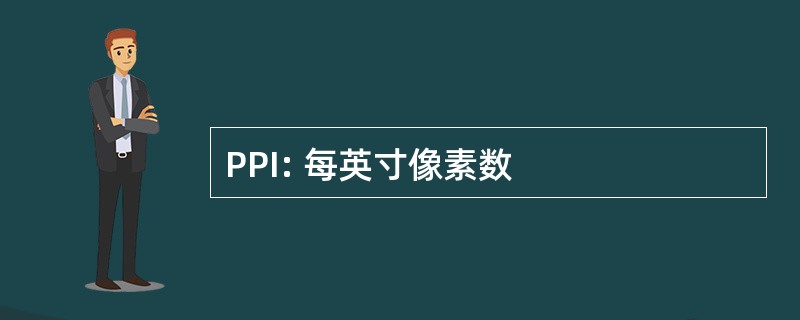 PPI: 每英寸像素数