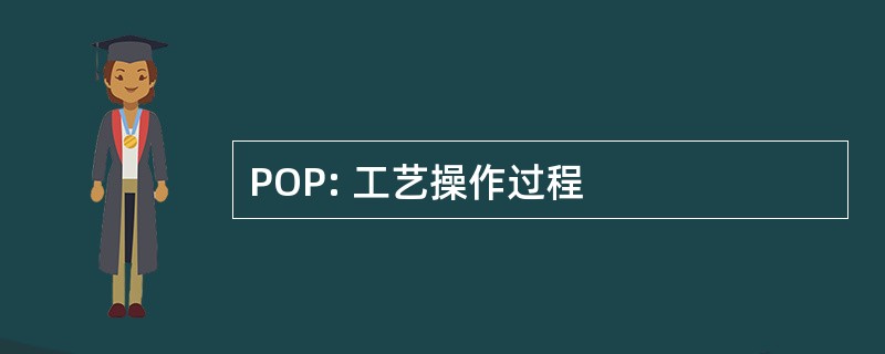 POP: 工艺操作过程