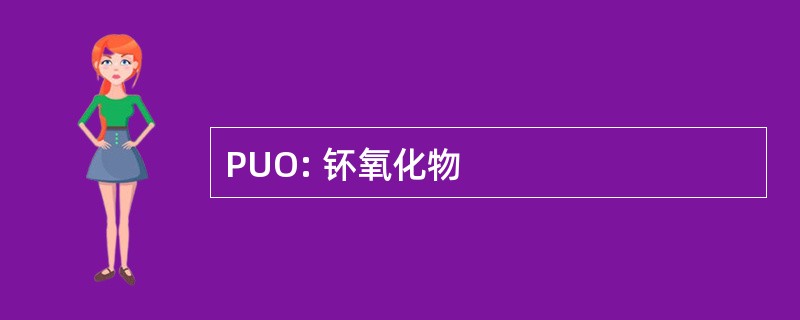 PUO: 钚氧化物