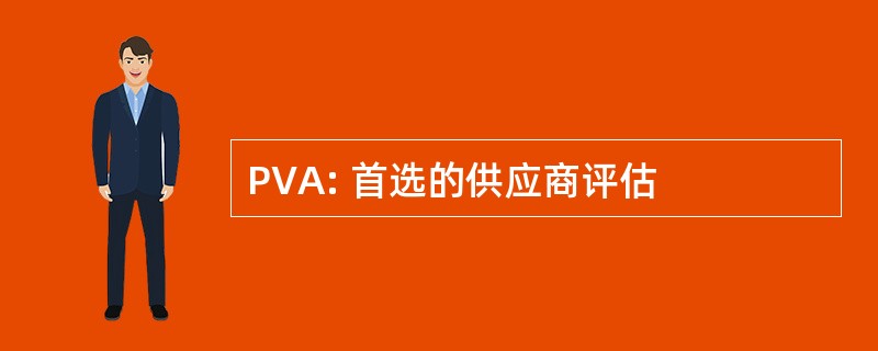 PVA: 首选的供应商评估