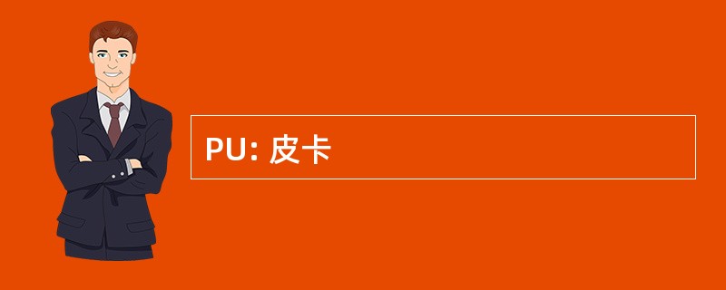 PU: 皮卡