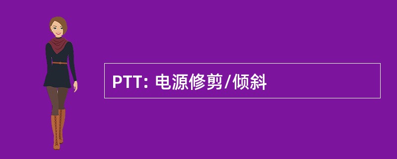 PTT: 电源修剪/倾斜