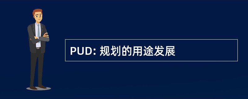 PUD: 规划的用途发展