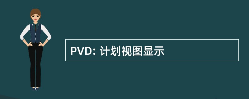 PVD: 计划视图显示