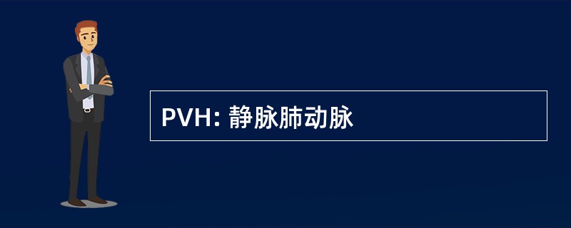 PVH: 静脉肺动脉