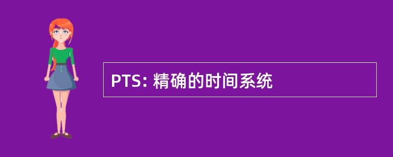 PTS: 精确的时间系统