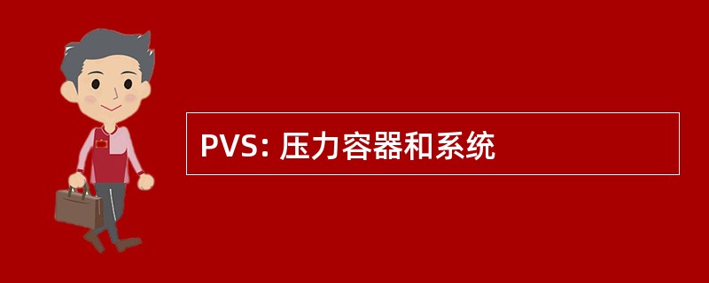 PVS: 压力容器和系统