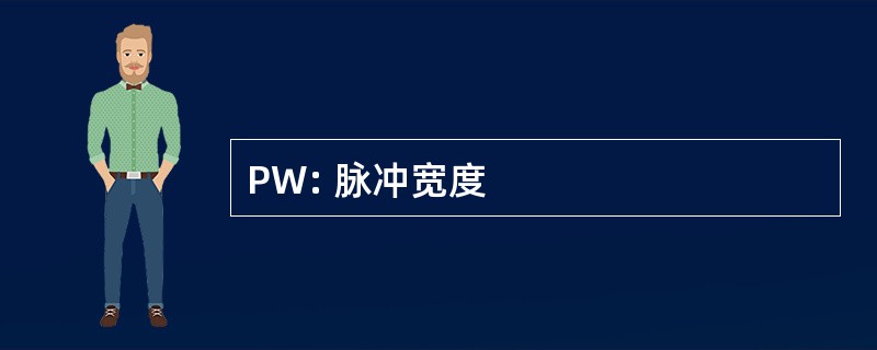 PW: 脉冲宽度