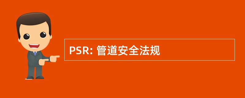 PSR: 管道安全法规