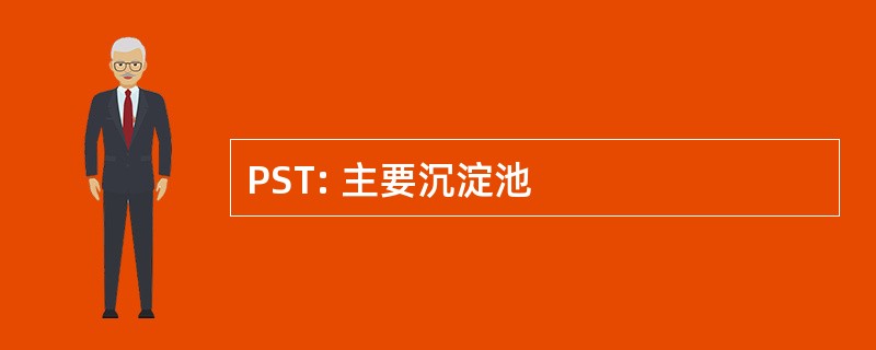 PST: 主要沉淀池