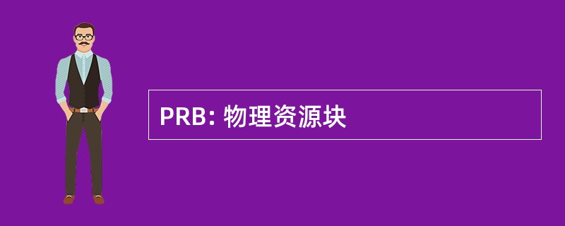 PRB: 物理资源块