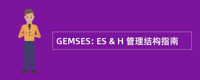 GEMSES: ES & H 管理结构指南