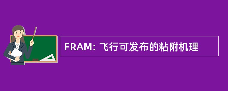 FRAM: 飞行可发布的粘附机理