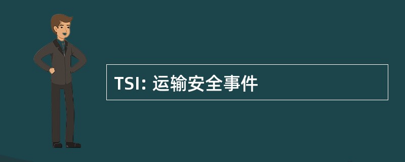 TSI: 运输安全事件