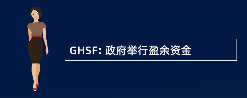 GHSF: 政府举行盈余资金