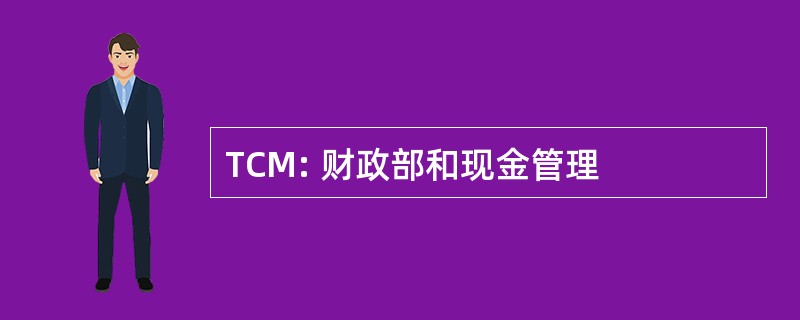 TCM: 财政部和现金管理