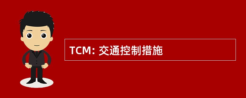 TCM: 交通控制措施