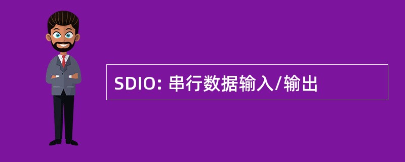 SDIO: 串行数据输入/输出