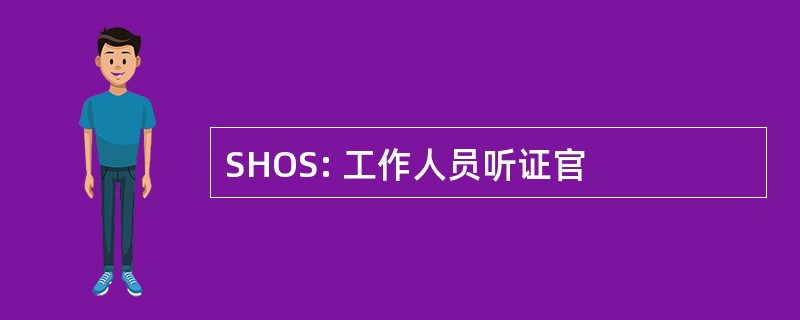 SHOS: 工作人员听证官