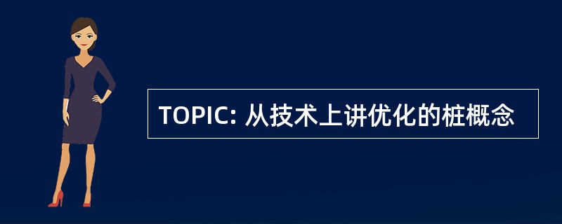 TOPIC: 从技术上讲优化的桩概念