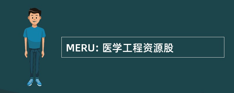 MERU: 医学工程资源股