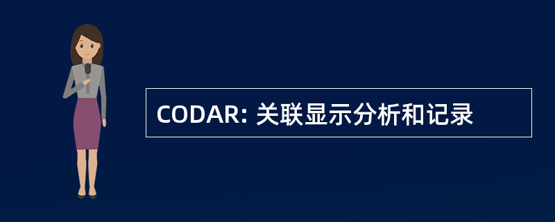 CODAR: 关联显示分析和记录