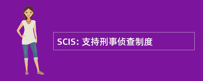 SCIS: 支持刑事侦查制度