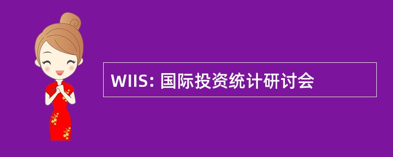 WIIS: 国际投资统计研讨会