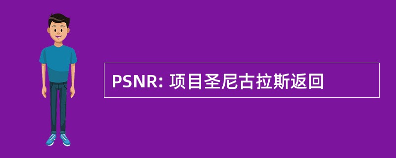 PSNR: 项目圣尼古拉斯返回