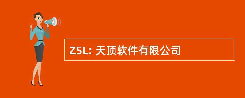 ZSL: 天顶软件有限公司