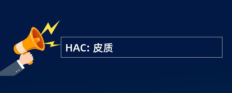 HAC: 皮质