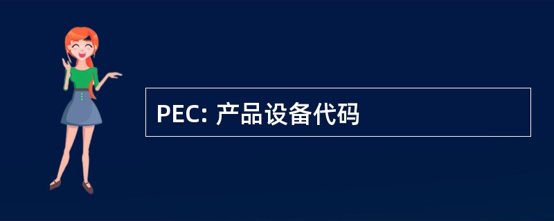 PEC: 产品设备代码